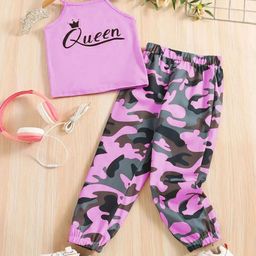 Bhoolku Girls Printed Top With Joggers-image-36