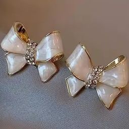 FashionAmora Women White Earrings-picture-5