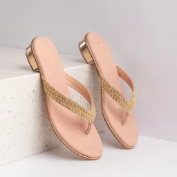 Inc 5 Women Embellished One Toe Flats-40
