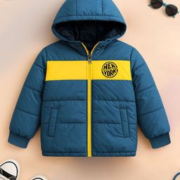 YK X Trampoline Unisex Kids Colourblocked Puffer Jacket-picture-17