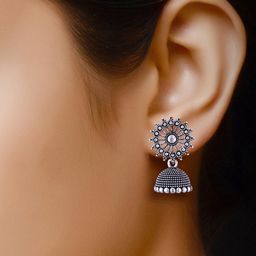 Sangria Alloy Silver-Plated Earrings-image-10