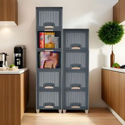 RUBOXA Grey Set of 6 Regular Drawer Organiser Organisers-50