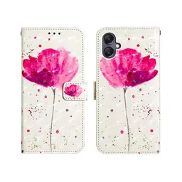PEEPERLY Floral Printed iPhone 15 Flip Case Mobile Accessories-80