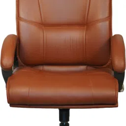 ?Bambro Penta Nova Collection Brown Chair with Fixed Armset Leatherette Office Adjustable Arm Chair-image-28