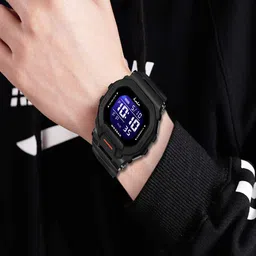 Hala Men Solid Rectangular Tang Regular Digital Watch-1035 image 2