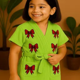 GAB Kids Printed Pure Cotton Bath Robe-picture-35