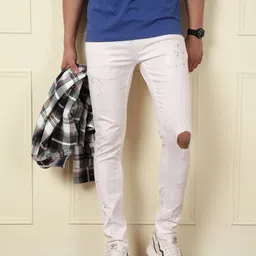 WROGN Men Comfort Slim Fit Slash Knee Jeans-image-77