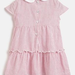 Chicco Girls StripedA-Line Cotton Dress-image-75