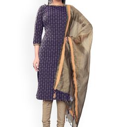RUDRAA FAB Art Silk Unstitched Dress Material-image-8