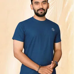 Moda Rapido Men Blue Polyester Tshirts-picture-4