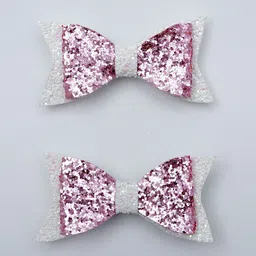 Daizy Girls Set Of 2 Embellished Shimmer Bow Hairclip-45
