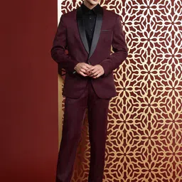 MANQ Shawl Collar Slim-Fit Tuxedo Blazer-picture-20