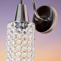 KINIS Silver-Toned Textured Metal Cylinder Shaped Wall Lamp With Bulb-17