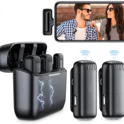 RZON Wireless mike ios and type c Mobile Camera Microphone-35