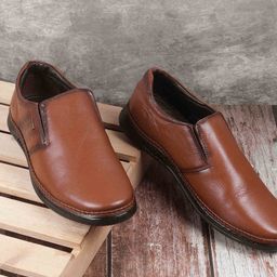 Metro Men Leather Formal Slip-Ons-image-81