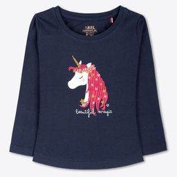 ariel Girls Abstract Printed Cotton T-shirt-52