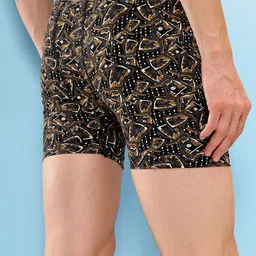 T.T. Pack Of 2 Assorted Printed Long Trunks DES_PRNT_LNG_IE_PO2_BLK-DBRN_95 image 3