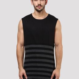 Hypernation Men Striped Round Neck Pure Cotton T-shirt-image-120