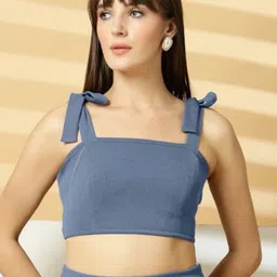 Oomph! Women Square Neck Sleeveless Crop Top-image-81