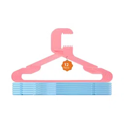 Aura 12-Pcs Pink & Blue Clothes Hanger For Wardrobe-20