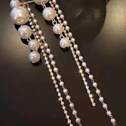 AKISON JEWELS Women Pearl Studded Drop Earrings-21