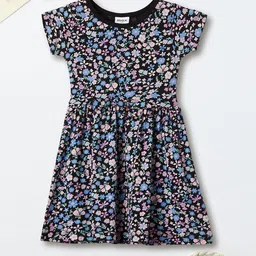 max Floral Print Fit & Flare Dress-image-69