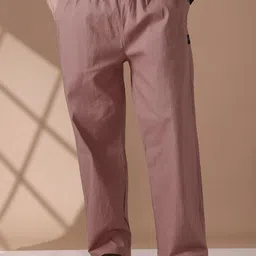 Beyoung Men Cotton Mid-Rise Straight Lounge Pants-picture-22