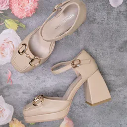 Ronnie Grey Party Block Sandals-48