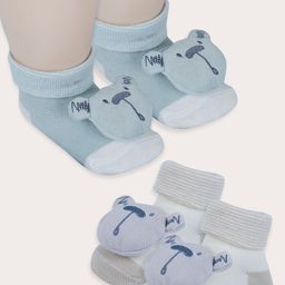 Baby Moo Unisex Kids Cotton Booties-image-21