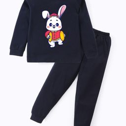 BLUSHES Kids Printed Pure Cotton Night Suit-image-69