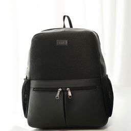 ZOUK Jet Black Men's Office Backpack-image-1