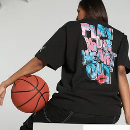 Puma Printed Cotton Oversized Fit Basketball T-Shirt-image-14