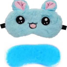 Fur Kitty Blue Gel Sleeping Eye Mask for Insomnia, Meditation, Puffy Eyes and Dark Circles-picture-23