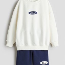 H&M 2-Piece Printed Sweatshirt Set-image-37