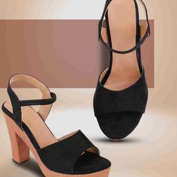 SHOE LAB Solid Platform Peep Toes-picture-17