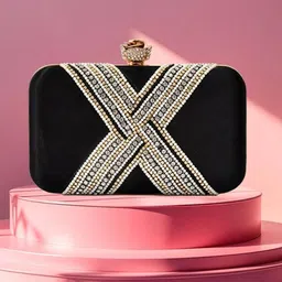 FOR THE BEAUTIFUL YOU Embellished Box Clutch-43
