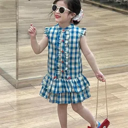LULU & SKY Checked A-Line Dress-picture-36