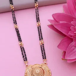 Ramdev Art Fashion Jwellery Gold-Plated Artificial Beaded Long Mangalsutra-8