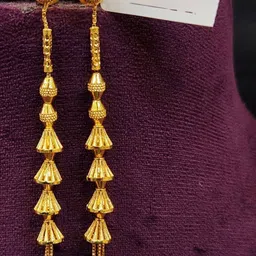 Anshenterpris Gold-Plated Brass Crystals Circular Earrings-picture-4