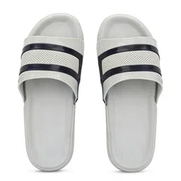 Shoe Island Men Striped Sliders-picture-22