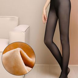 DUNBERRY LONDON Women Fake Translucent Dual Tone Winter Thermal Leggings-picture-37