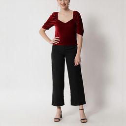CORSICA Sweetheart Neck Velvet Top-image-25