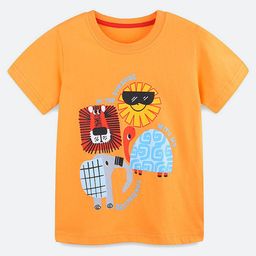 Oh Rare Boys Printed Applique T-shirt-image-58