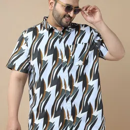 Sztori Men Standard Slim Fit Opaque Printed Casual Shirt-image-76