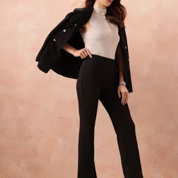 All About You Formals Women High-Rise Wide Leg Trousers-image-80