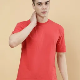 PockMAN Men Bio Finish Solid Round Neck Cotton T-Shirt-picture-25