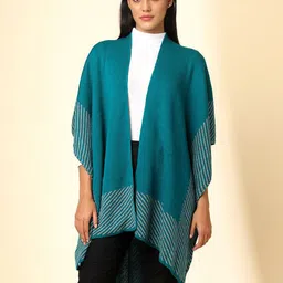 Zamour Women Striped Longline Shrug-50