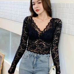 HERE&NOW Extended Sleeves Crop Top-image-51