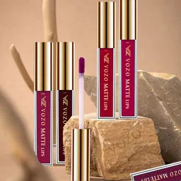 VOZO Set Of 4 Vibrant Matte Liquid Lipstick- 4ml Each-101-102-103-105-30
