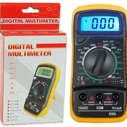 MAS830L Electronic Meter Tester Used To Measure Dc Voltage, Ac Voltage, Dc Current, Resistance, Ohm Volt Amp & Diode Detection Voltmeter Multimeter Multitester with Rubber Sleeve Protection + LCD Screen + Blue Backlight + Stand + Battery + Testing Probe Leads Handheld Portable UNITY HAYOUE MAS 830L Digital Voltage Tester-picture-16